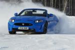 Jaguar XKR-S Convertible on Ice Drives in Finland 2012 года
